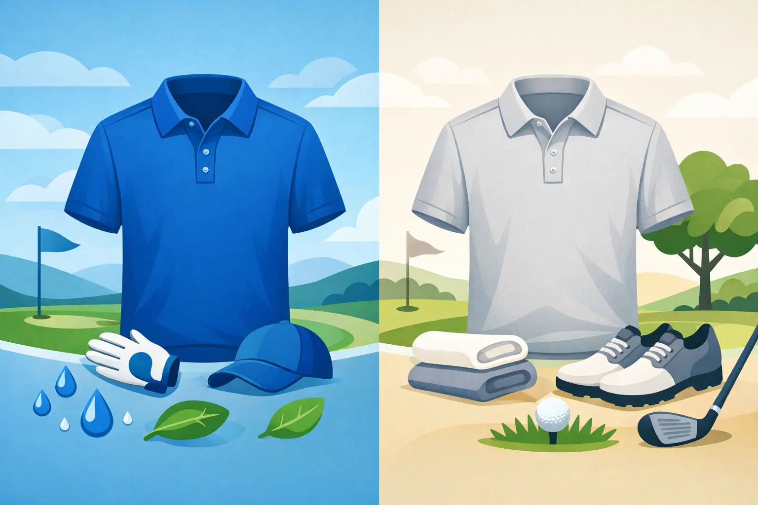 Performance Polo vs Cotton Polo for Golf