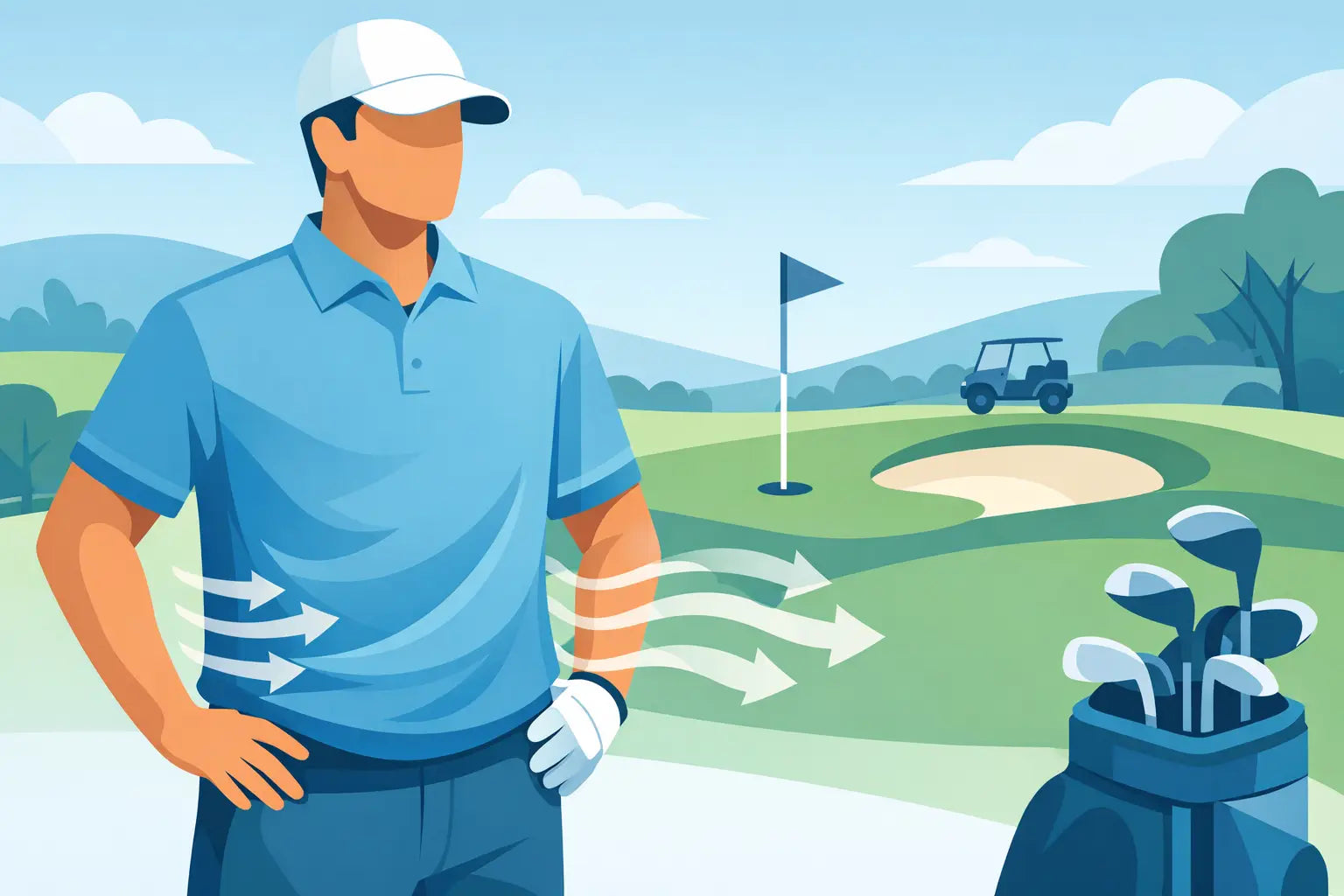 Golf Polos That Don't Cling to Stomach