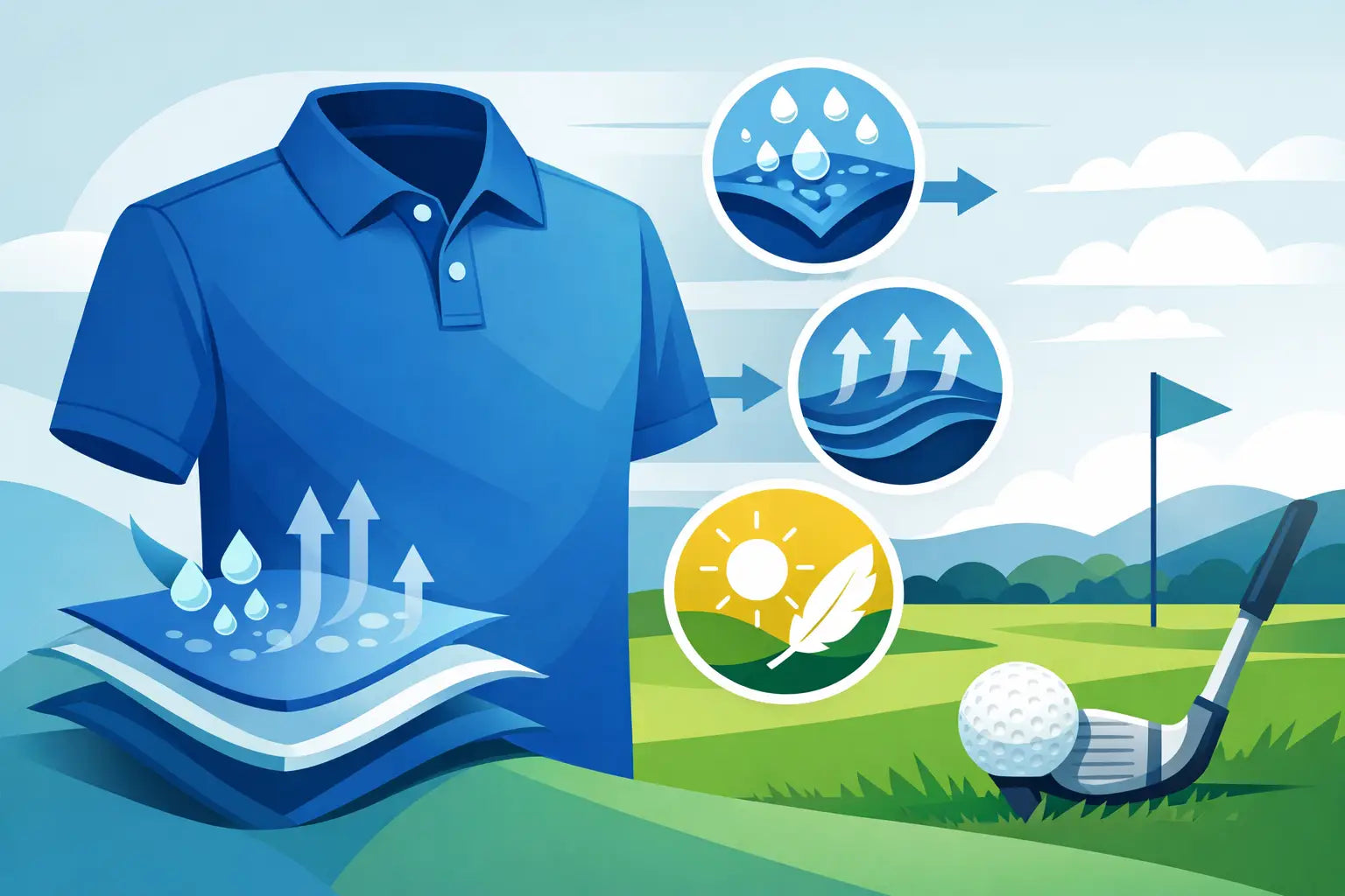 What Makes Golf Polos Performance Fabric?