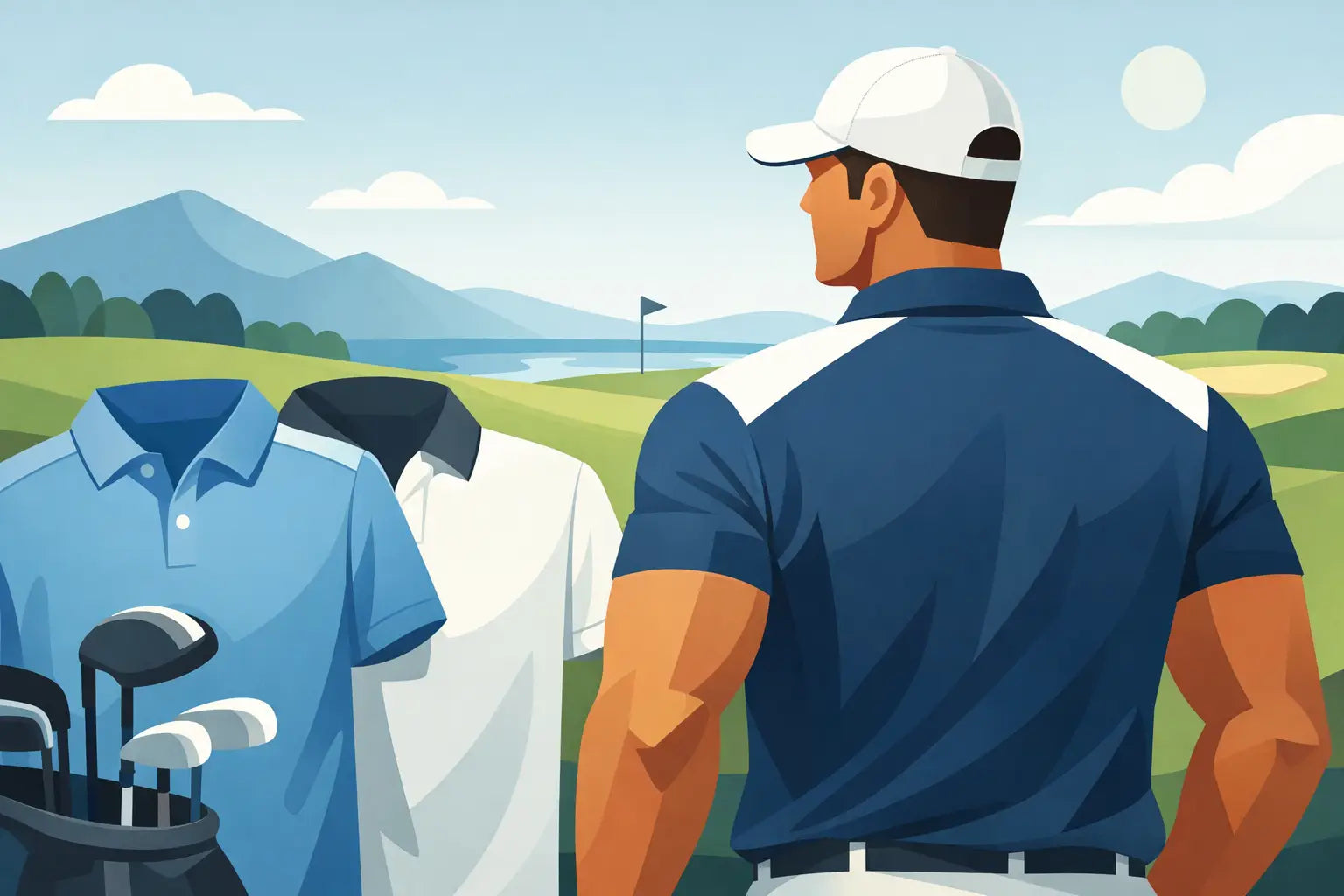 Mens Golf Polos for Broad Shoulders That Fit