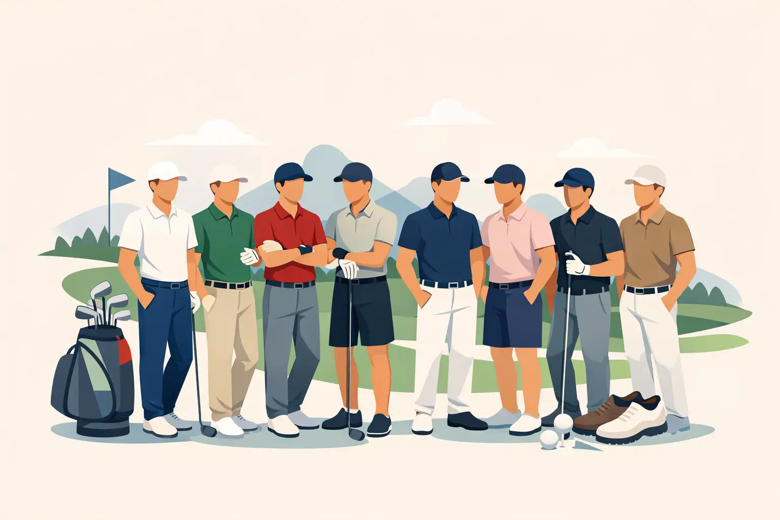 8 Mens Golf Outfit Color Combinations