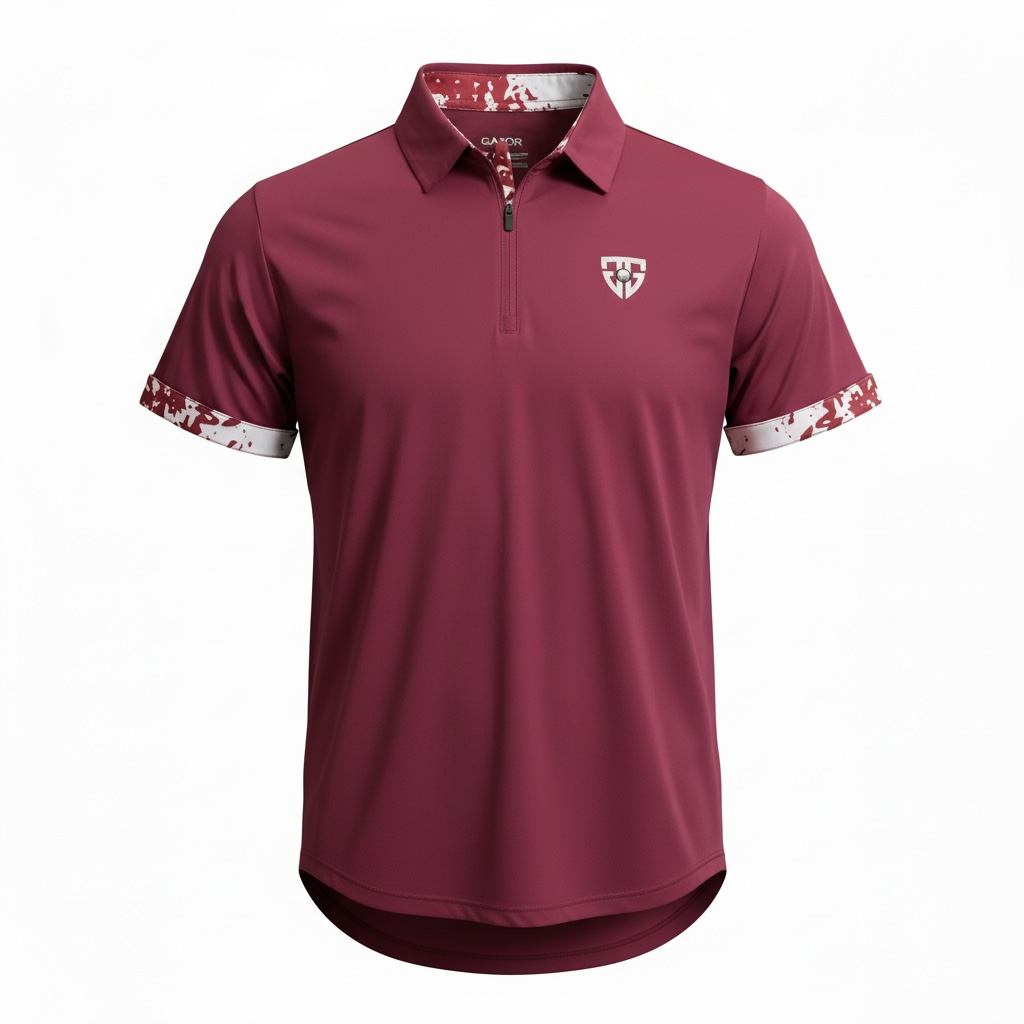 Standard Collar Zip Polo
